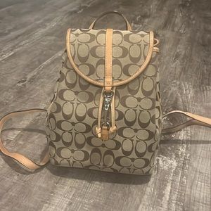Coach Backpack Purse - Canvas